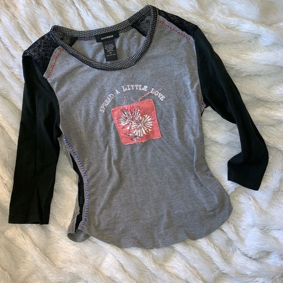 Express Tops - Express shirt “spread a little love” medium